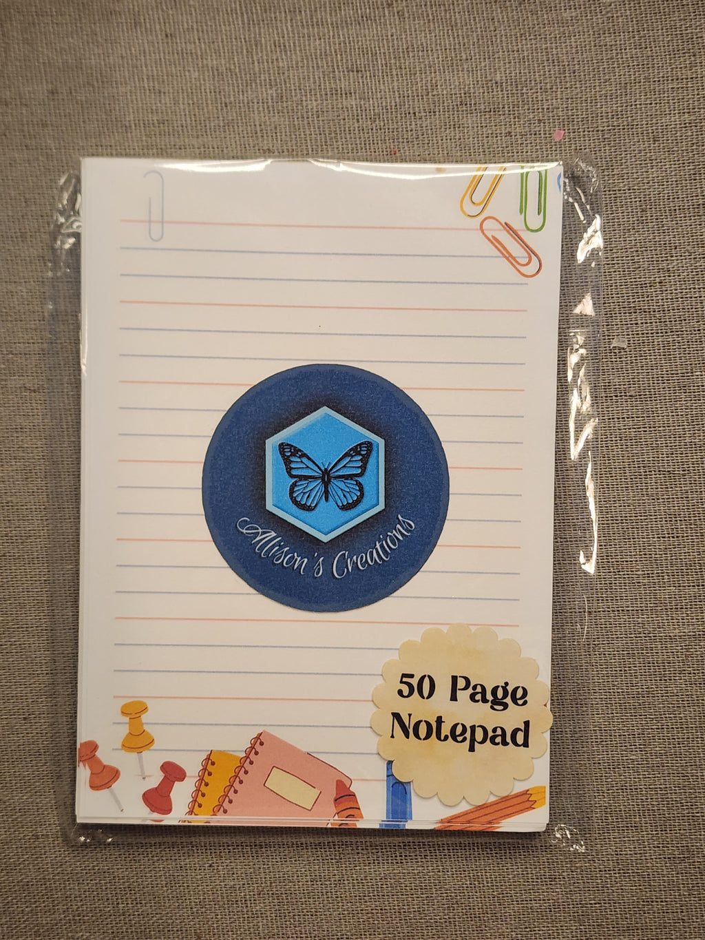 Paper clip notepad
