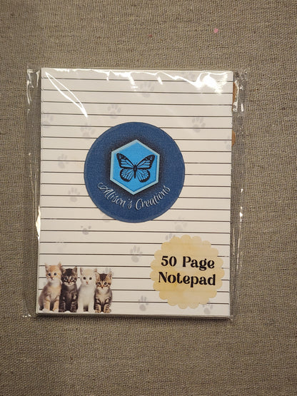 kitten notepad