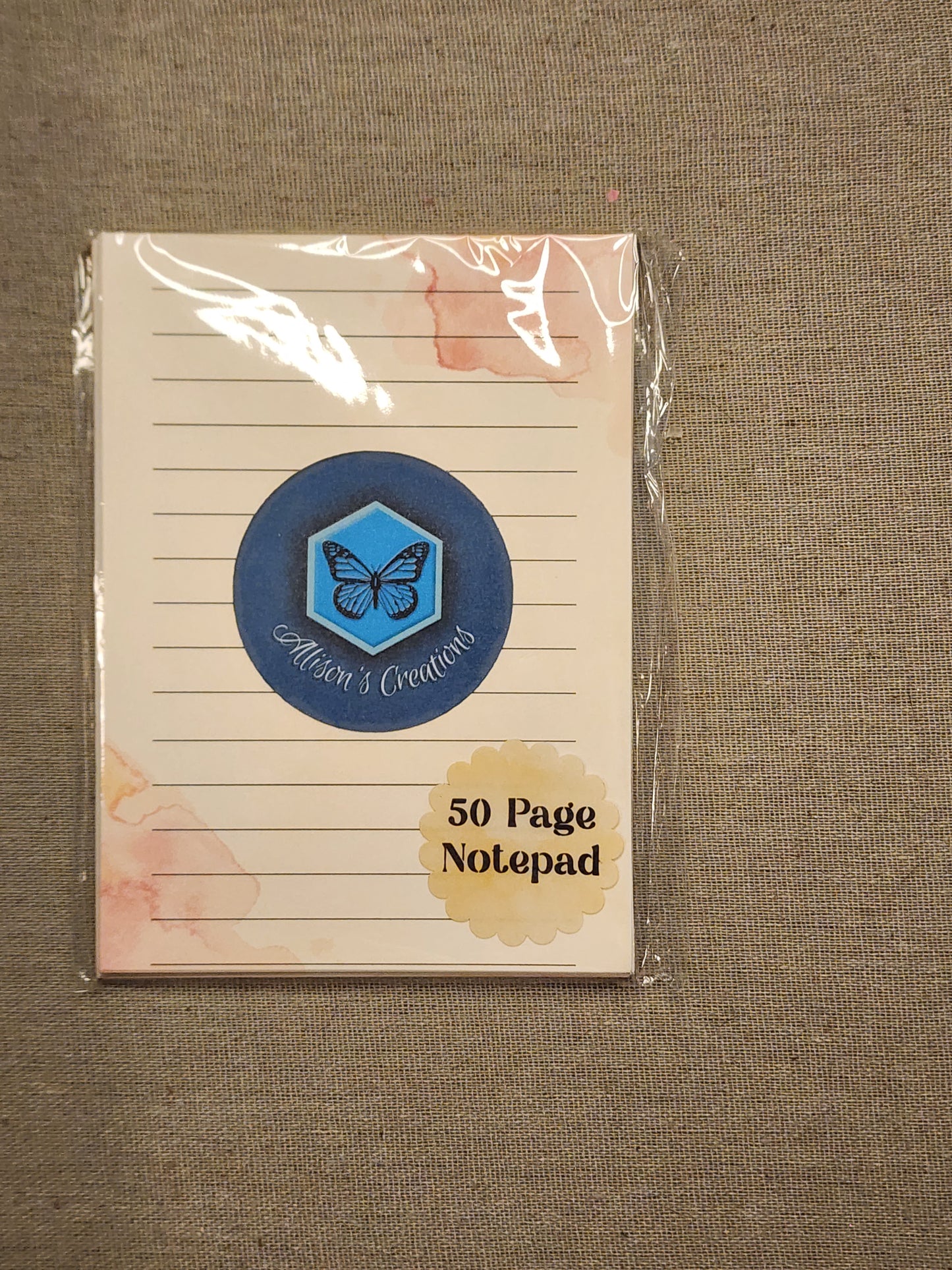 Pink watercolor Notepad