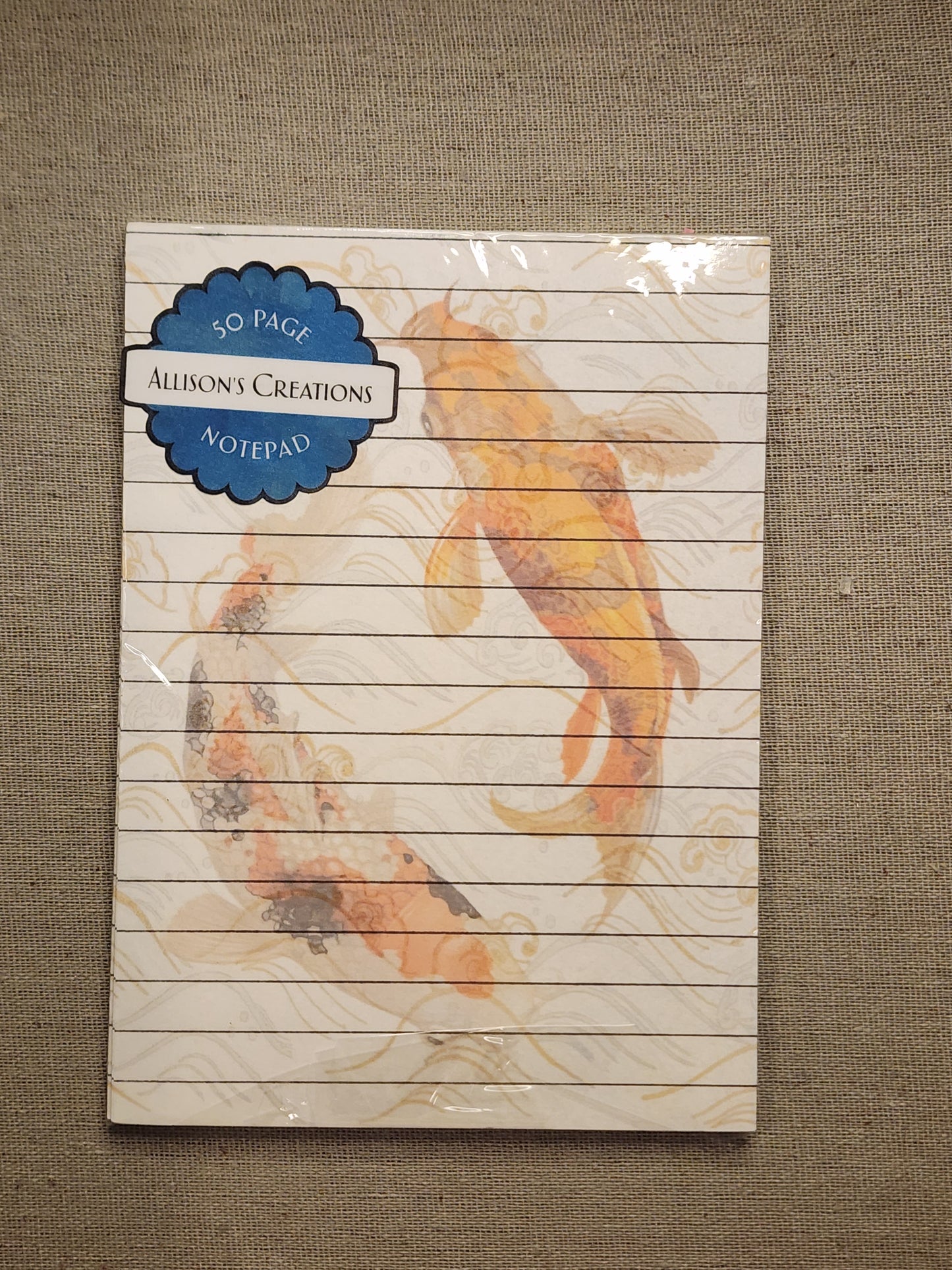 Swimming Koi Notepad