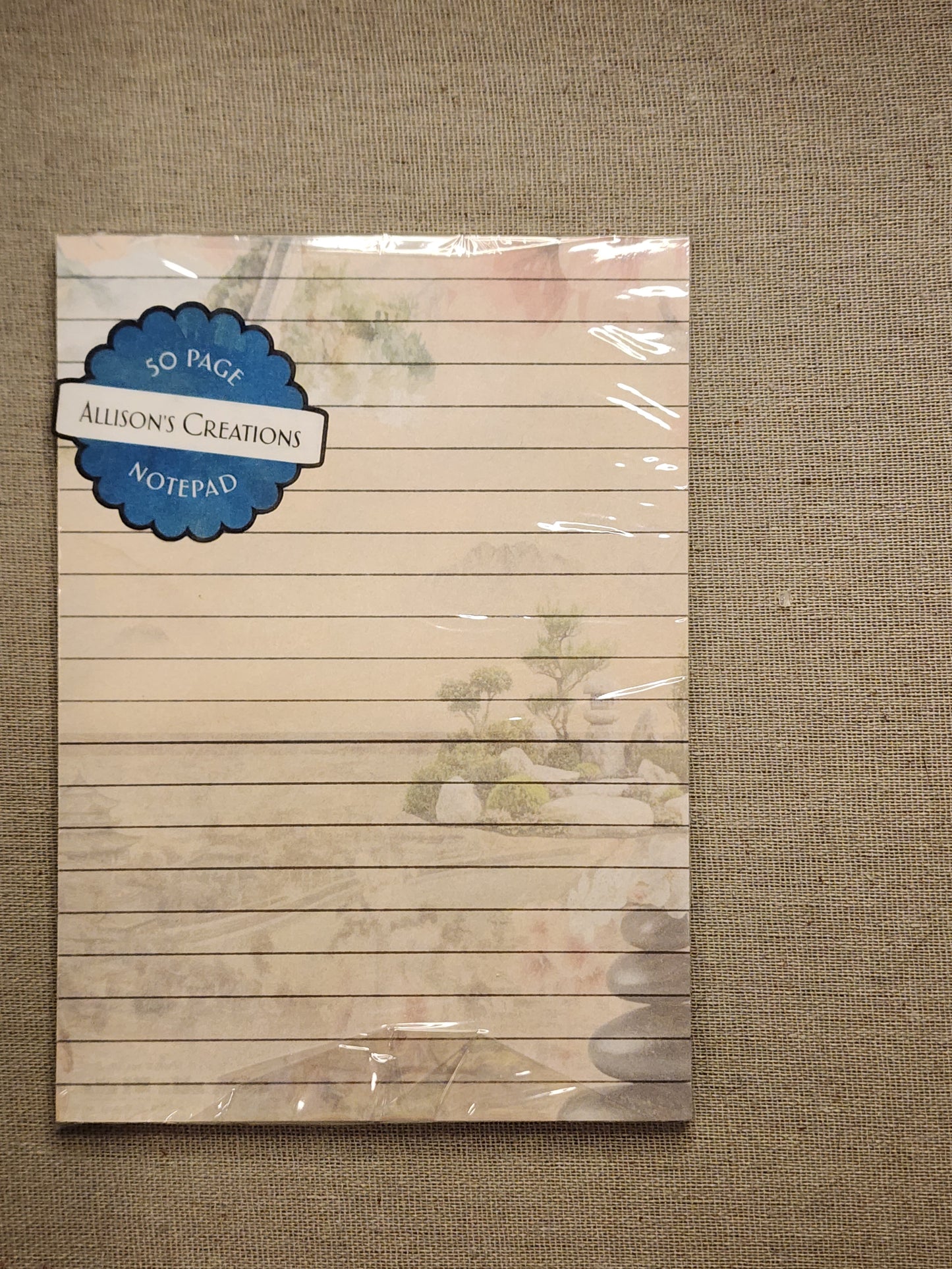 Stone and cherry blossom Notepad