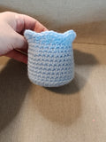 Candle Jar Sleeves Baby Blue with frill