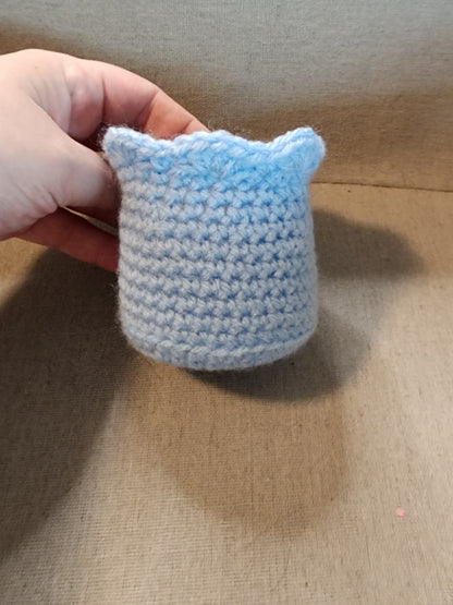 Candle Jar Sleeves Baby Blue with frill
