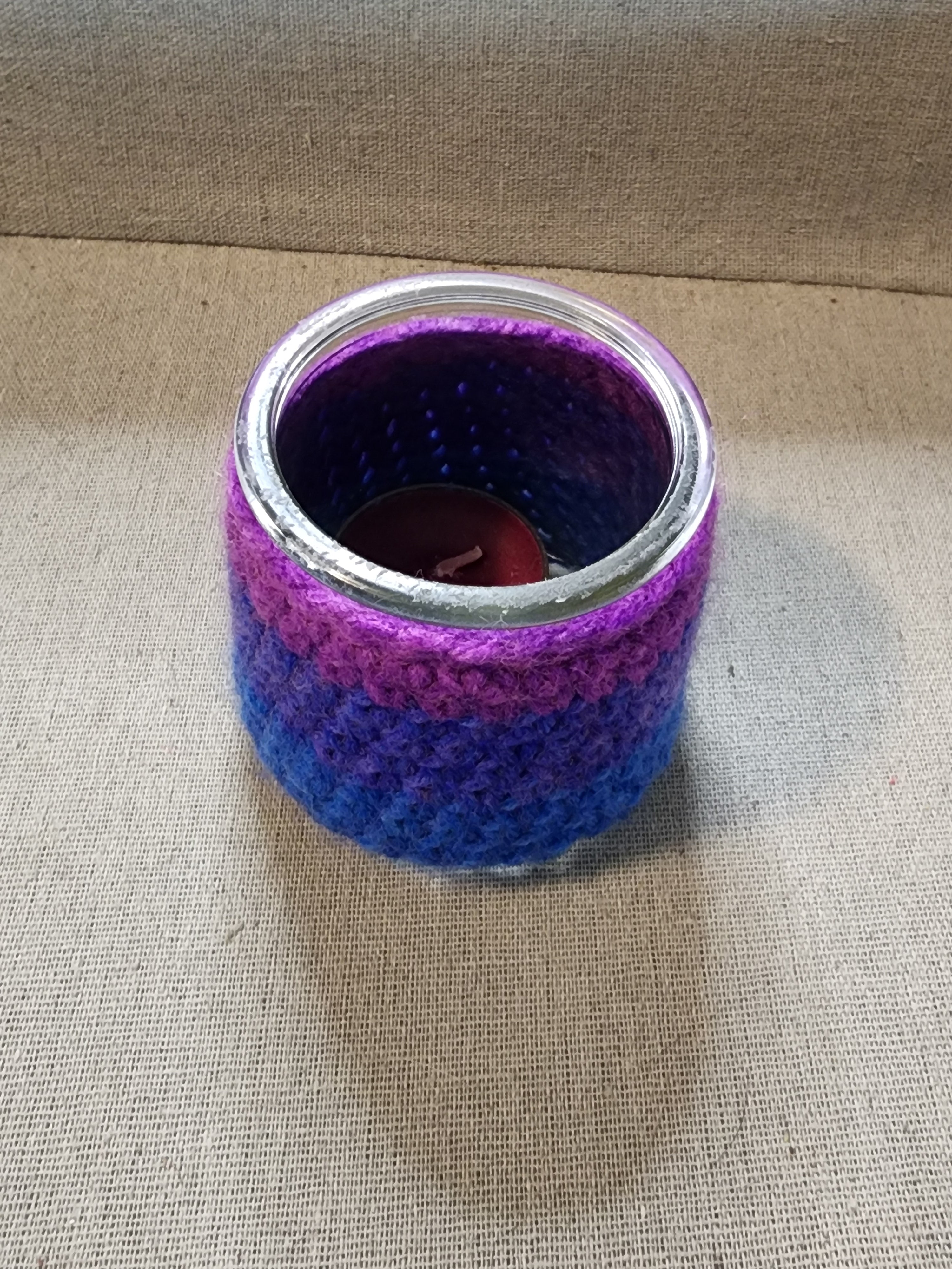Candle Jar Sleeves Purple