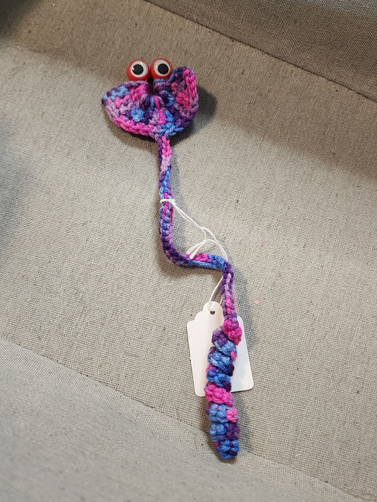 Googly Eye Bookmark Pink, Purple and Blue