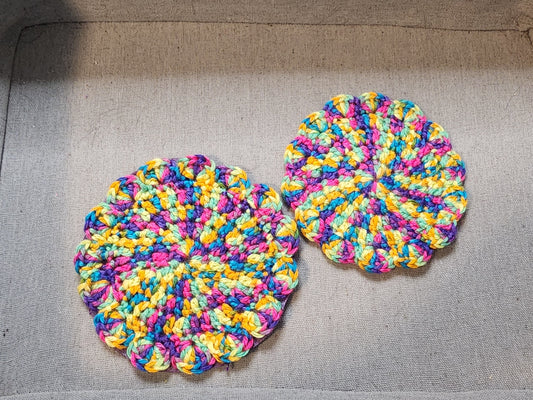 Tye Dye Coasters 2 count