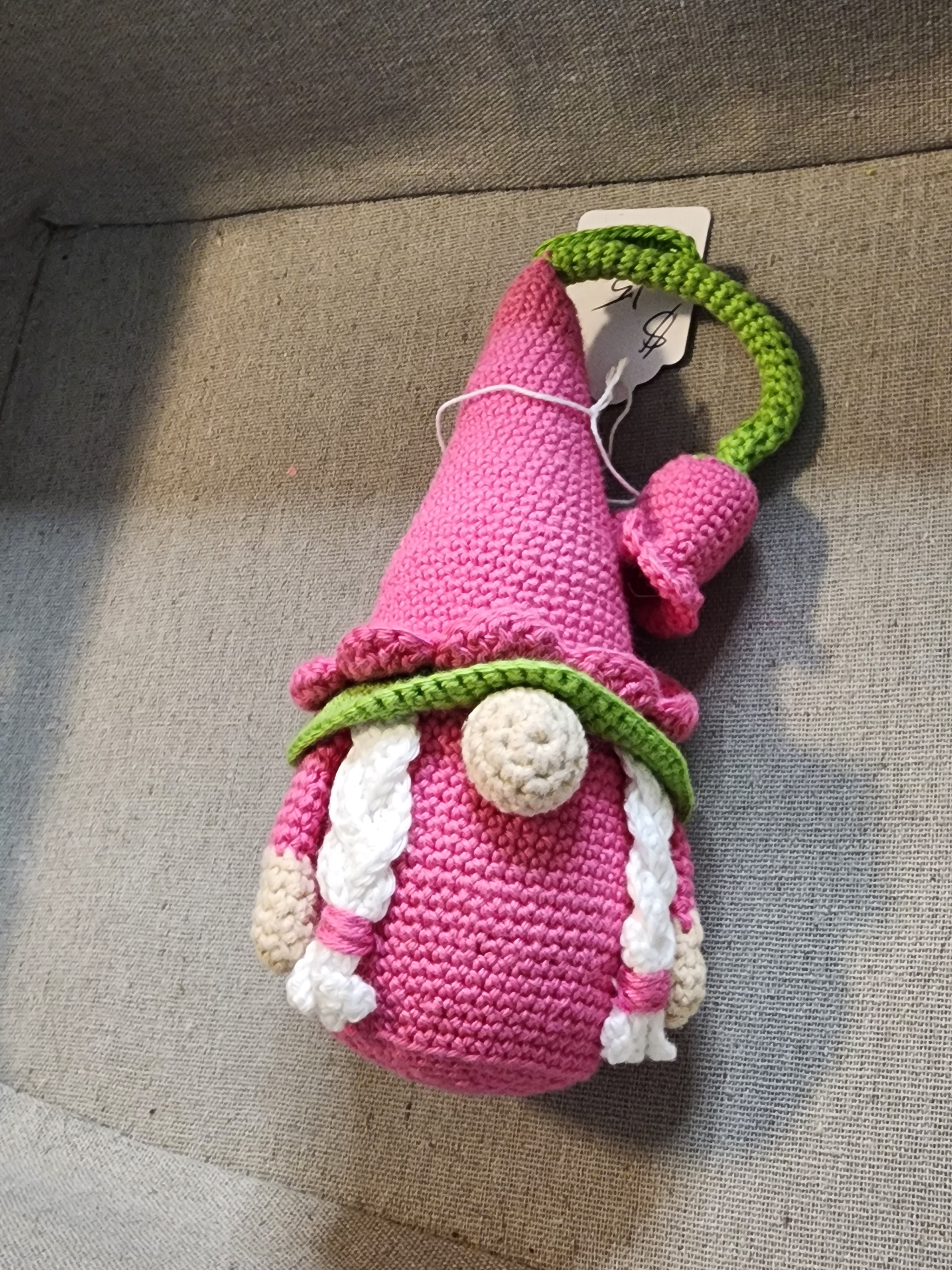 Pink Flower Gnome