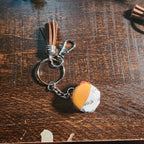 Carl's Jr Bacon Burger Mini brand toy keychains