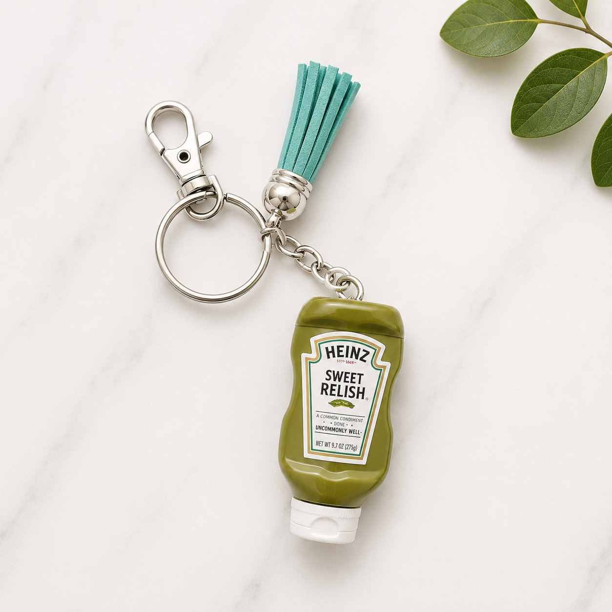 Heinz Relish Mini brand toy keychains