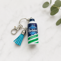 Barbasol Mini brand toy keychains