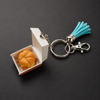 Jack in the Box Bacon egg and cheese croissant Mini brand toy keychains