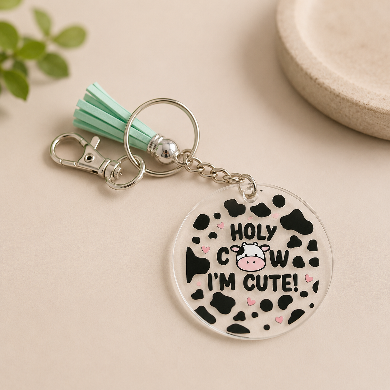 Holy Cow I'm Cute Key Chain