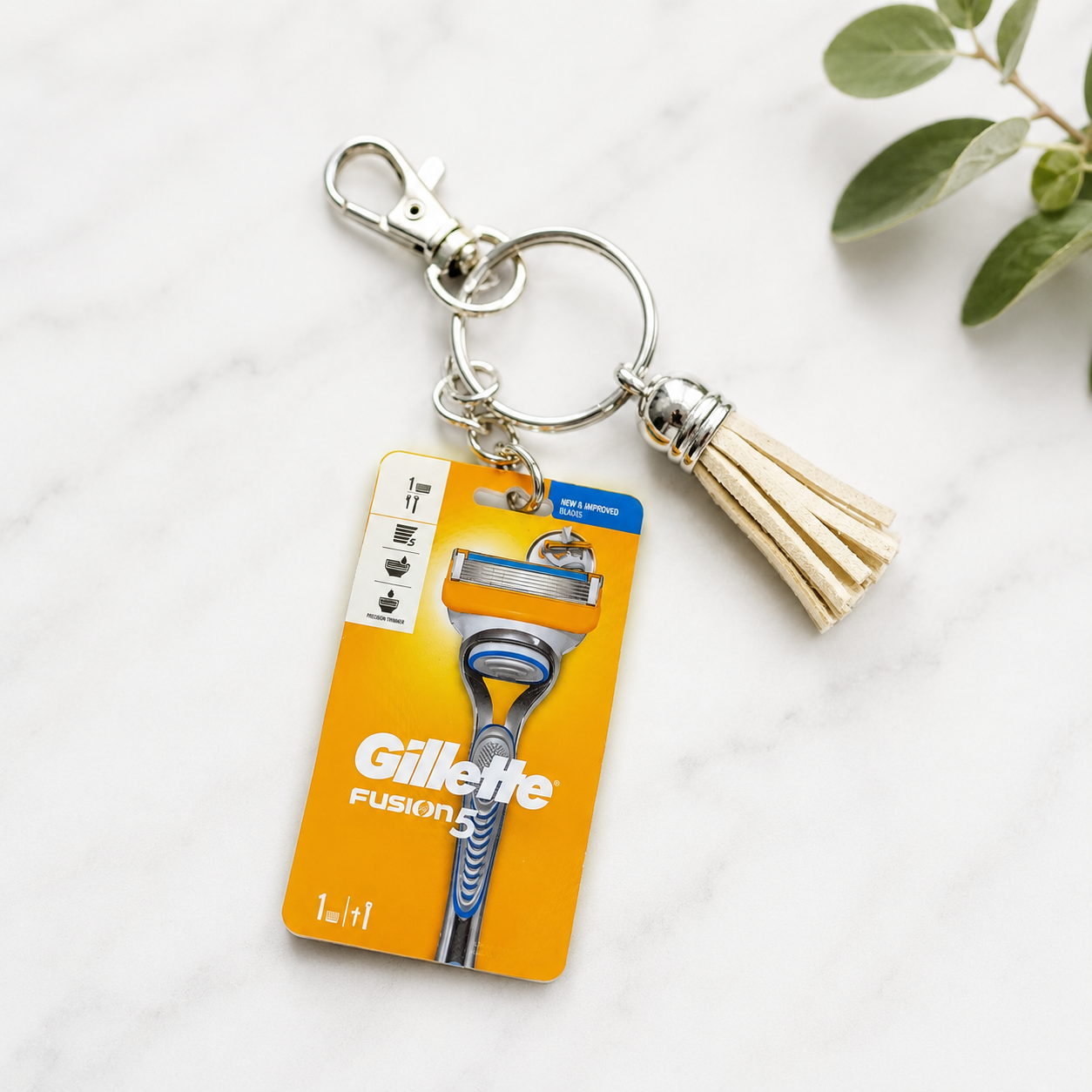 Gillette Razor package mini brand toy keychains