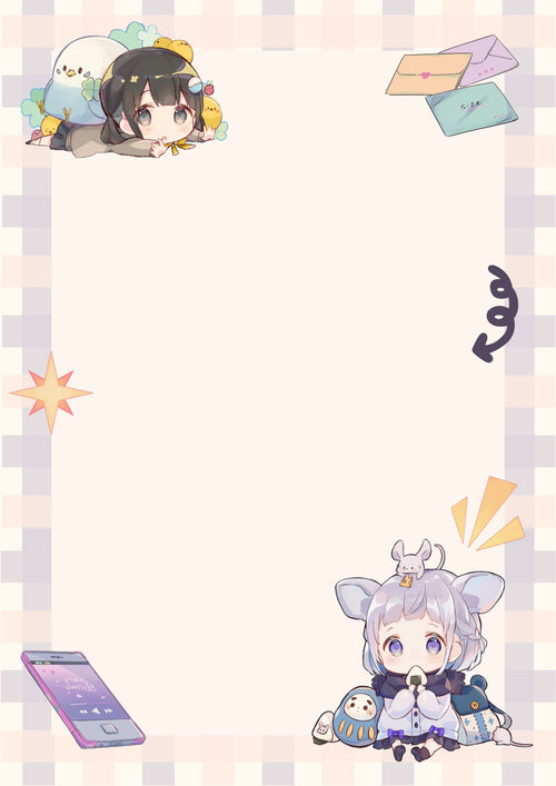 Anime girl Notepad