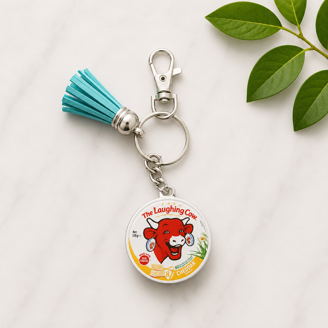Laughing Cow Wedge Cheddar Mini brand toy keychains
