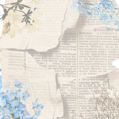 Forget-me-not flower notepad 3x3