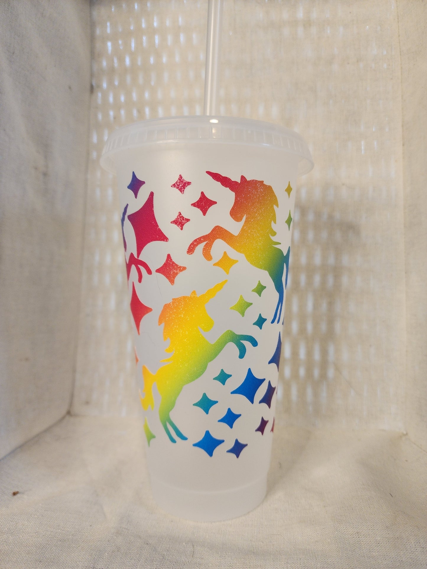 Unicorn Rainbow cold cup